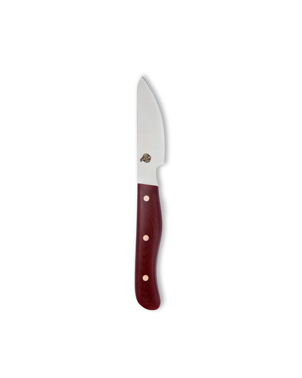  Cudaway handmade 3-inch paring knife in 440C steel with G10 handle, made in Montana. 440C stainless steel, 62.5 HRC